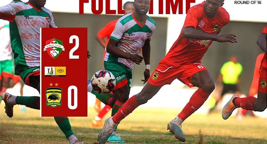 Asante Kotoko crashed out of FA Cup after 2-0 defeat to Karela United