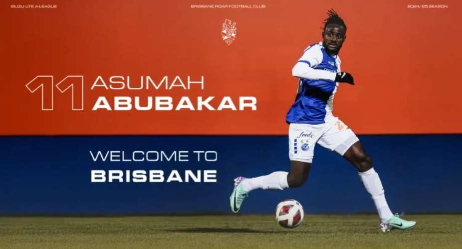 Australian club Brisbane Roar signs Ghanaian attacker Asumah Abubakar
