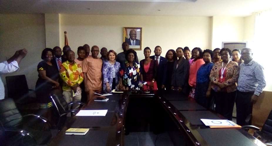 UN-Ghana Team Call On Sanitation Minister