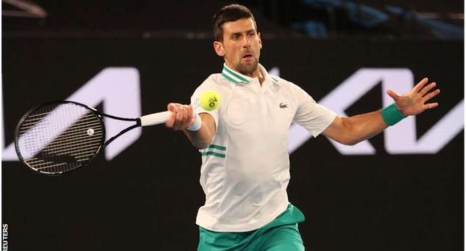 Novak Djokovic is into the quarter-finals of the Australian Open for an 11th time