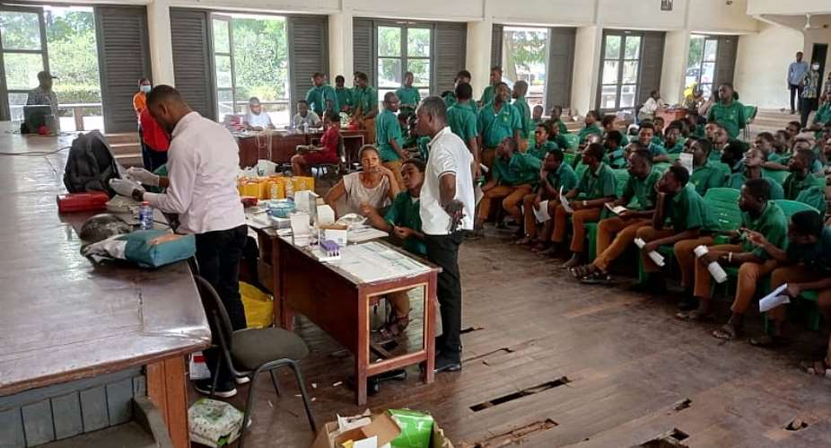 MTN Ghana holds blood donation exercise on Valentine's Day at Prempeh College