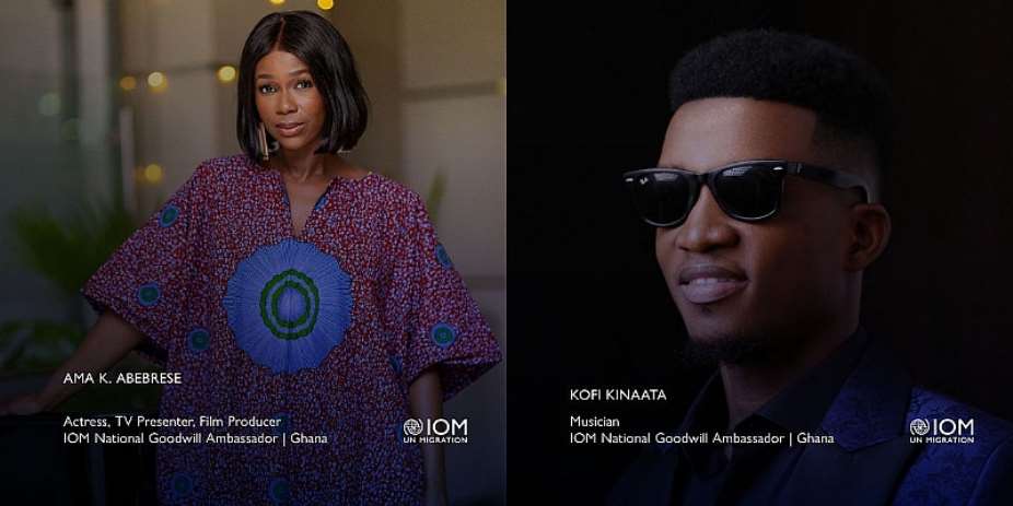 IOM Ghana joins forces with two Goodwill Ambassadors