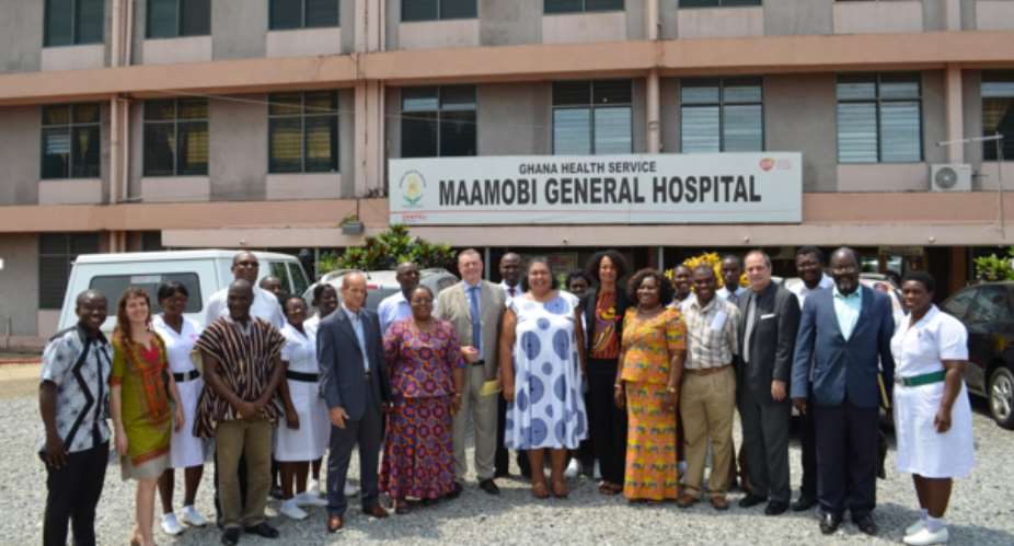 Ambassador Of France To Ghana Pays A Visit To The Maamobi General Hospital To Inspect French Government Funded Project