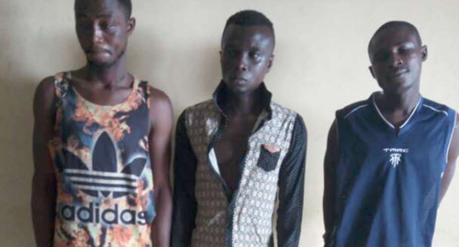 The suspects in police custody