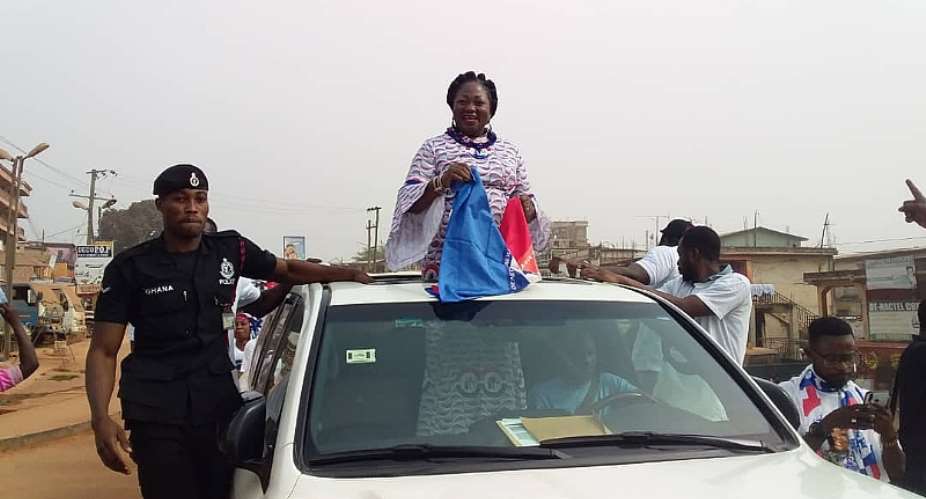 Asokwa Stands Still As Mama Pat Files Her Nomination Forms