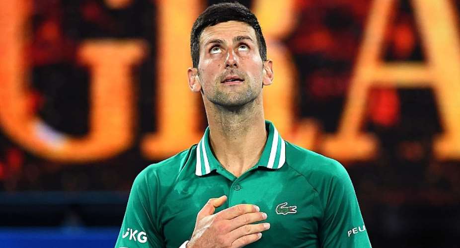 Serbia's Novak Djokovic celebrates after winning against Germany's Alexander ZverevImage credit: Getty Images