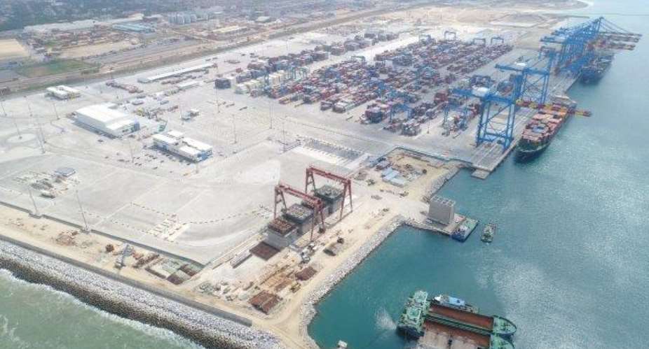 The new 1.4-km-long quay at Tema Port will house four container berths