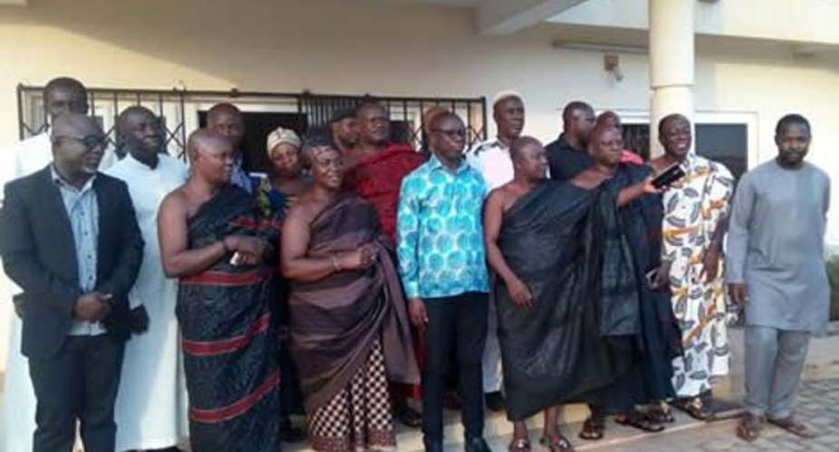 BA Minister Smokes Peace Pipe With Sunyani Chiefs
