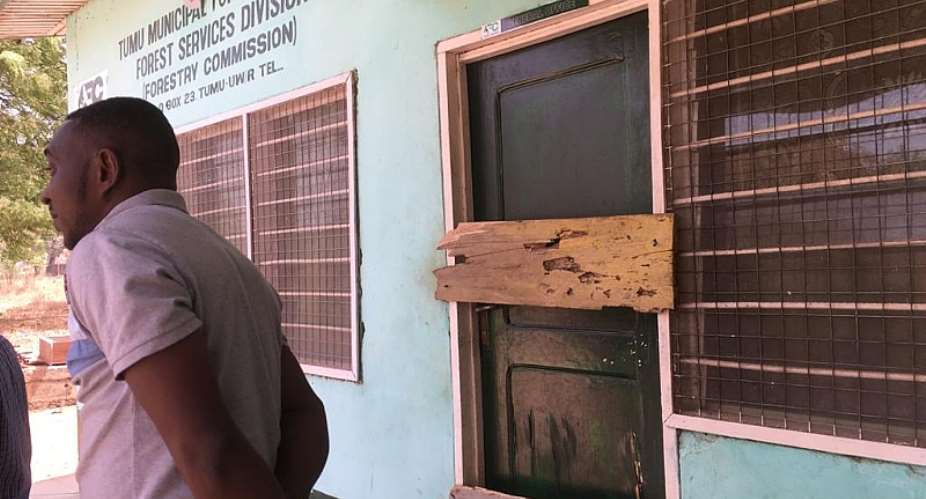 Sissala East: Angry Youth Lock Up Forestry Commission Office Over Rosewood Feeling