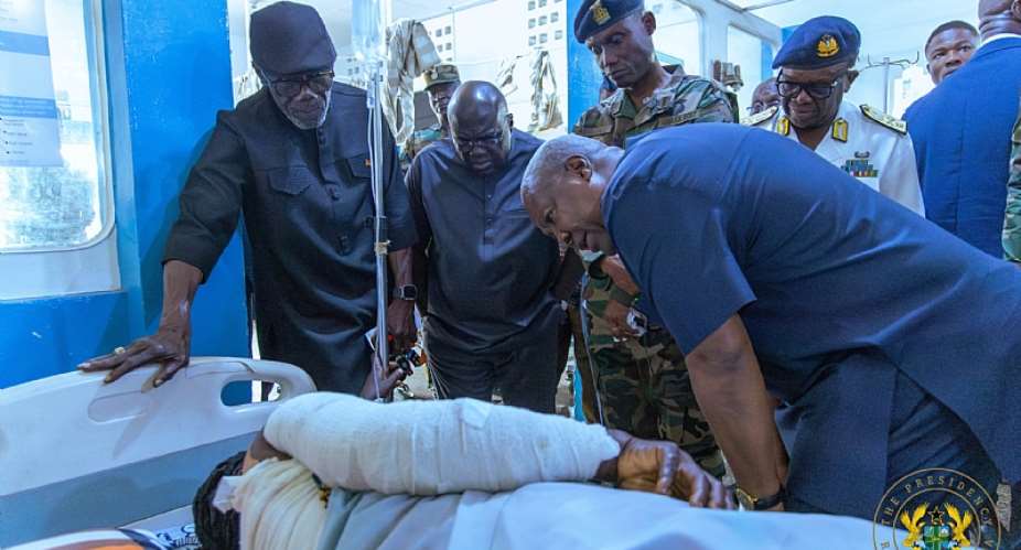 Mahama visits survivors of Burkina Faso terror attack at 37 Military Hospital