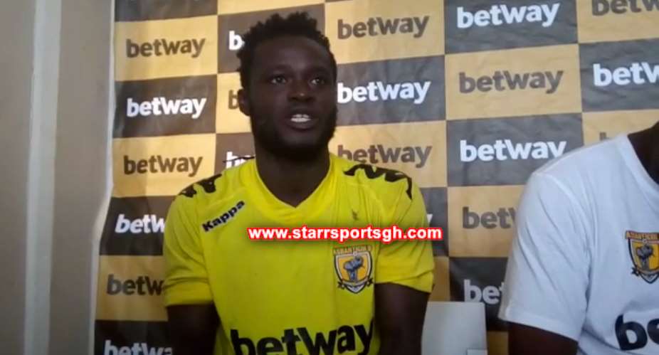 Hat trick hero Hans Kwoffie not targeting GPL goal king; wants to win trophies with AshGold