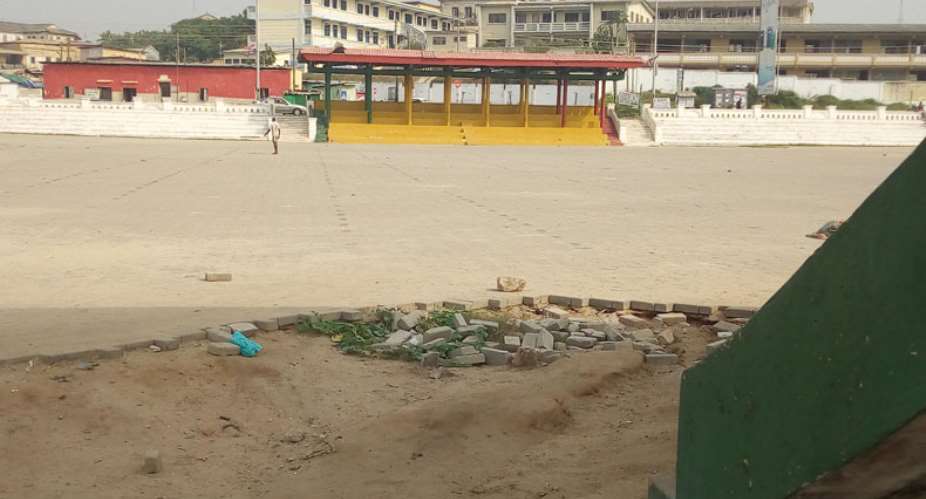 The deplorable state of the Cape Coast Jubilee Park.