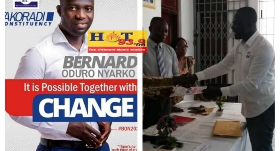Bernard Nyarko Submits Nomination Forms; Vows To Unseat Incumbent MP