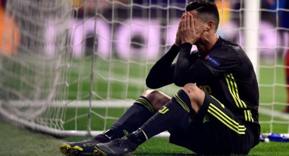 Cristiano Ronaldo after missing a chance against Atltico.