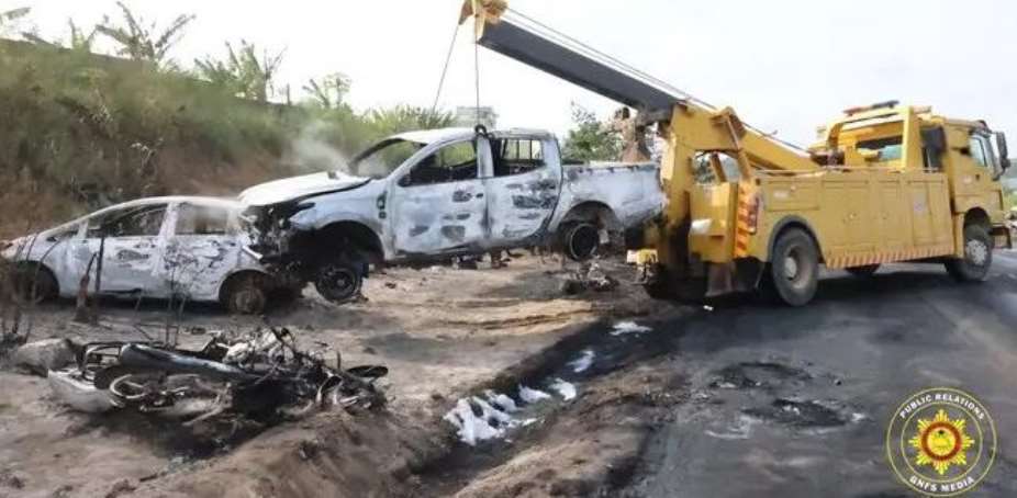 Fire Service expresses condolences to families of tanker explosion victims at Nsawam