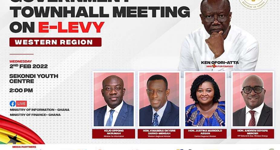 Govt holds second townhall meeting on e-levy in Sekondi today