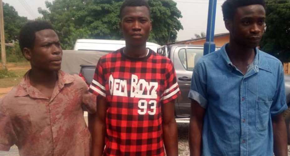The three suspected armed robbers