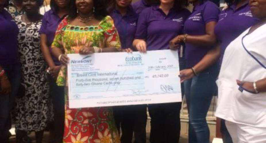 Newmont women donate GHc45,742 for breast cancer education