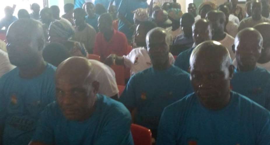 Some of the fishermen at the programme