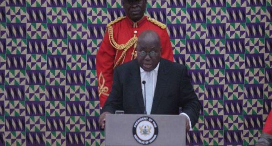 President Akufo-Addo delivering the State of the Nation Address