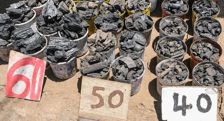 Sale of charcoal in Nairobi, Kenya - Source: