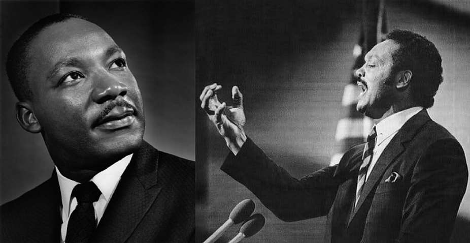 Reverend-Doctor Martin Luther King, Jr. and Reverend Jesse Louis Jackson