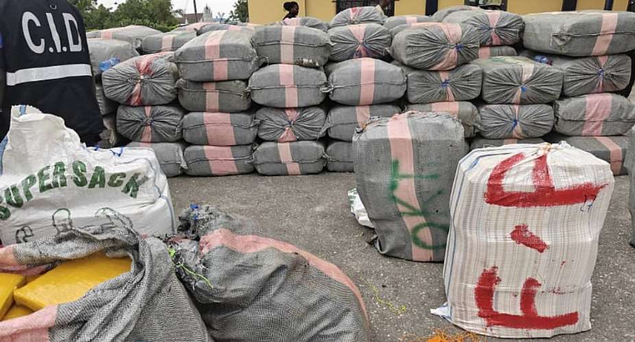 Police reject GH69,000 bribe, seize two truckloads of suspected Indian Hemp at Assokor barrier in Shama
