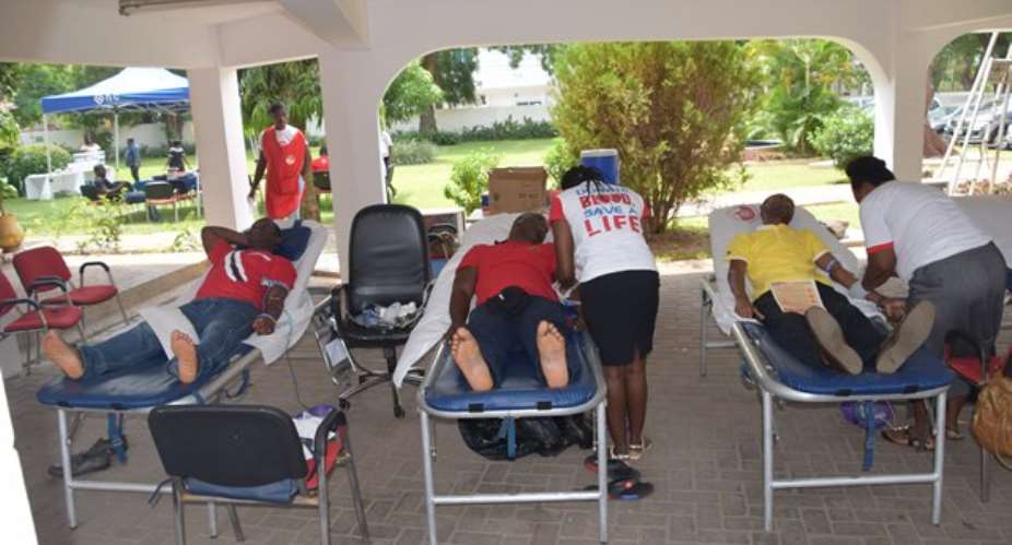 HFC Bank staff donate blood to mark 'month of love'