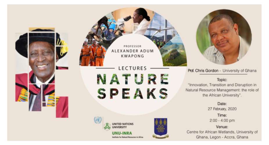 UNU-INRA To Hold Prof Kwapong Lecture Dubbed Nature Speaks