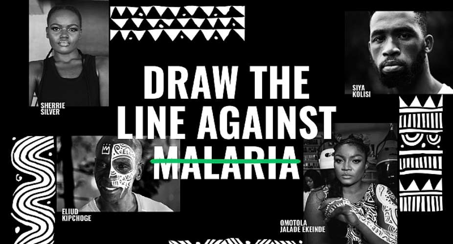 African Stars Unite Youth To draw The Line Against Malaria And Take Back Their Futures