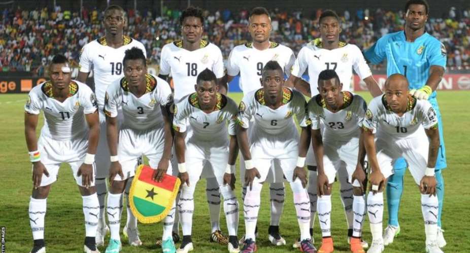Christian Atsu bottom row, third left was a central figure as Ghana reached the final of the 2015 Africa Cup of Nations, picking up the award for the tournament's best player and best goal