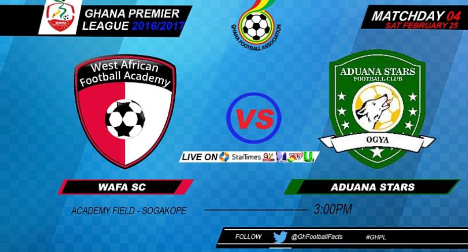 LIVE: WAFA - Aduana Stars: 201617 Ghana Premier League