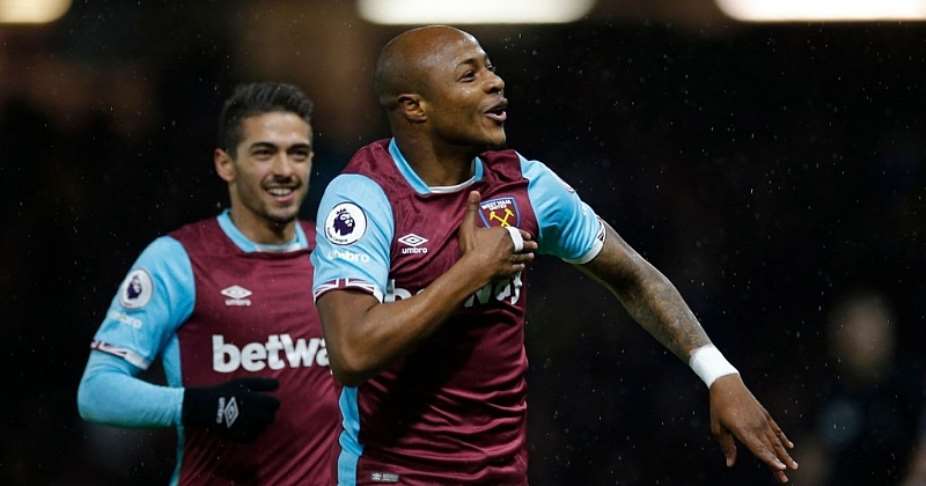 Ghana attacker Andre Ayew RESCUES vital away point for West Ham at Watford