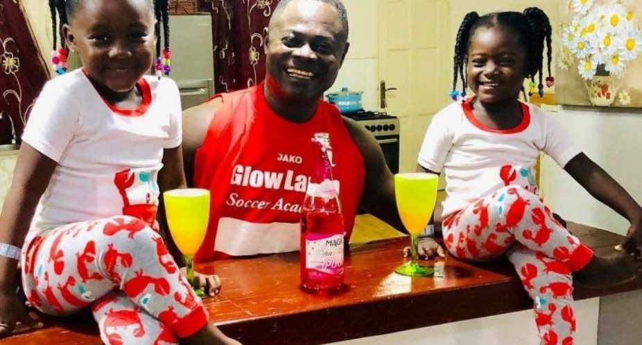 Nii Odartey Lamptey Shares Pictures Of His Beautiful Twins
