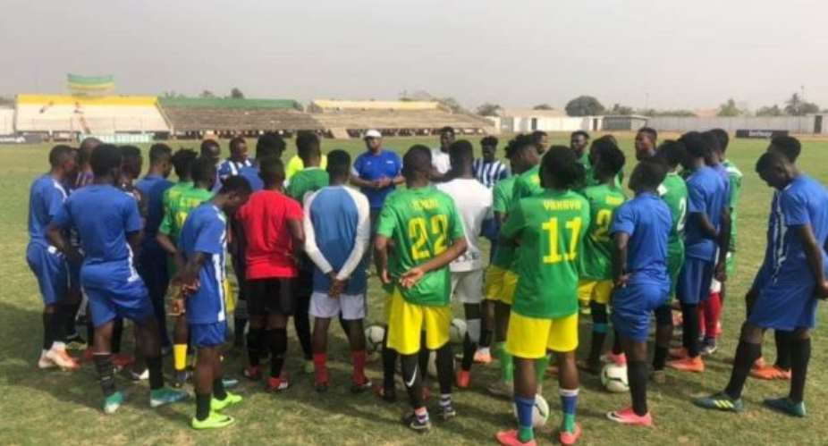 Coach Paa Kwasi Fabin Holds First Training Session At Aduana Stars