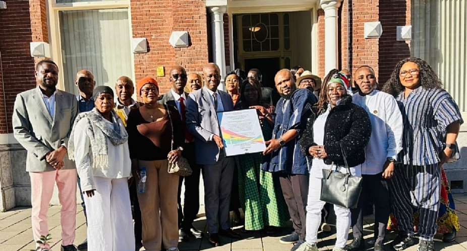 NDC Holland Chapter pays courtesy call on new leadership of Ghanas Embassy in The Hague