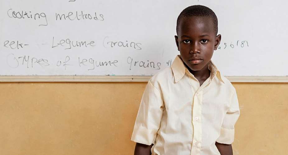Ghanaian public school student