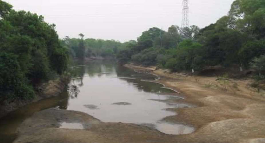Water crisis: Tano River dries up for the first time in 40 years