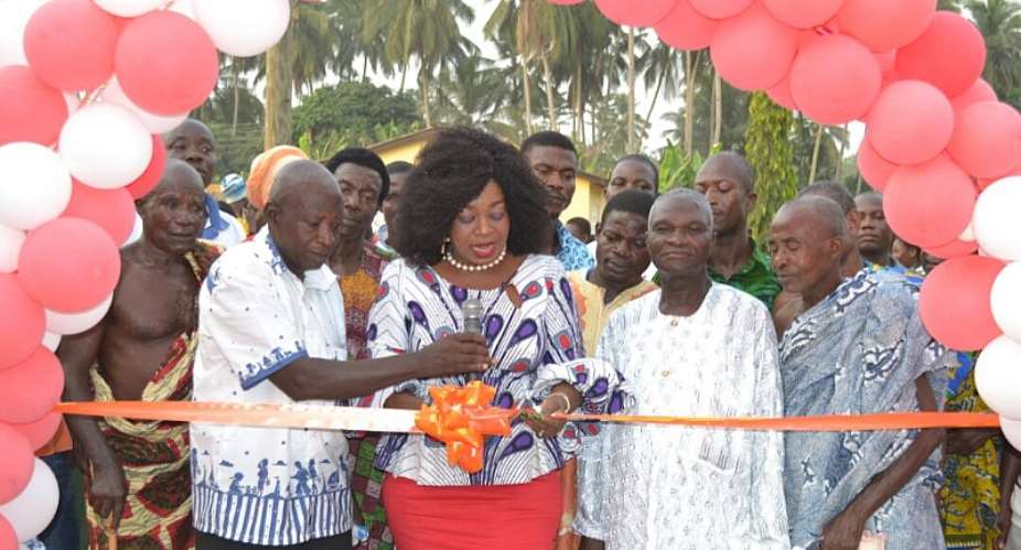 MP Commissions Three Community Centres; Cuts Sod For Another Three
