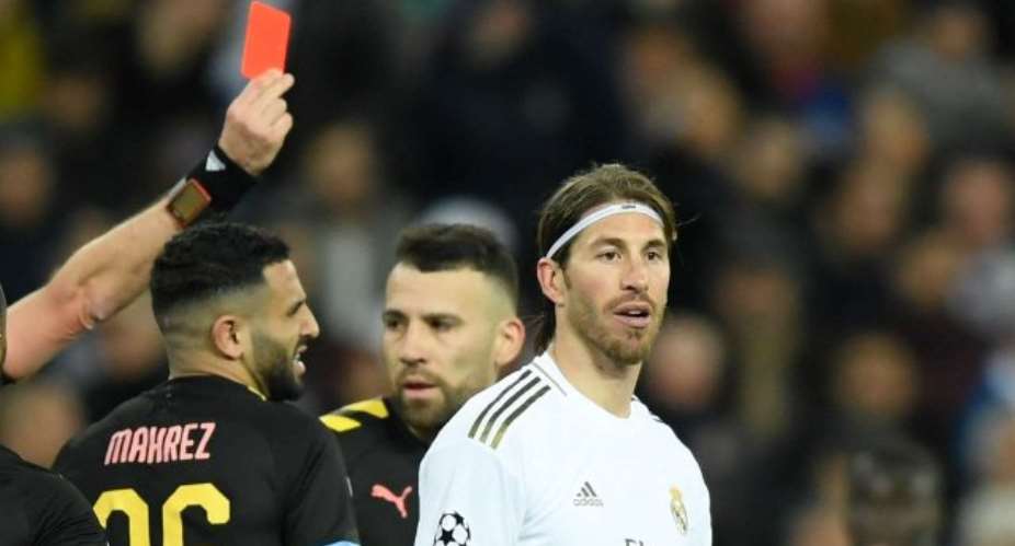 Ramos Equals Champions League Red Card Record