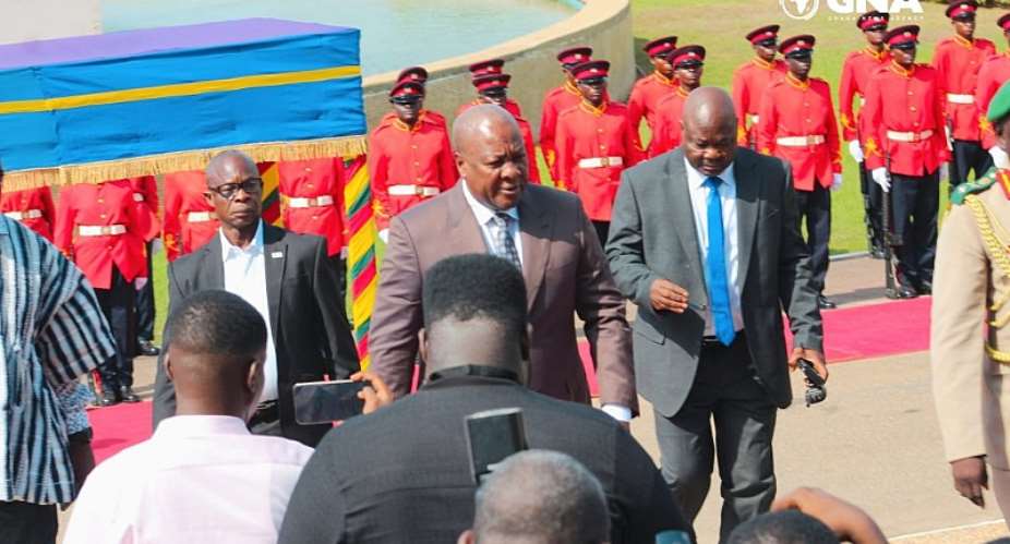 Mahama attends Akufo-Addos penultimate SONA