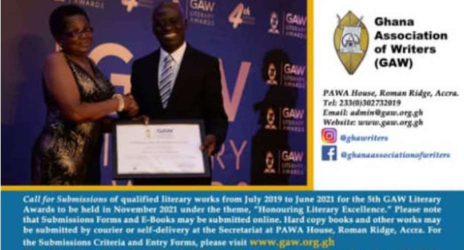 5th GAW Literary Awards: Calls for submissions now open