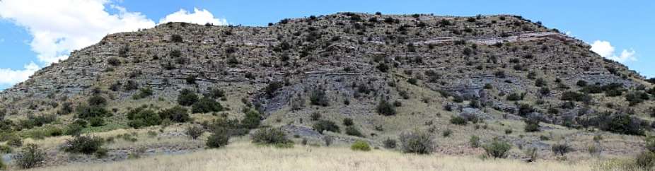 Loskop, one of the two hills at the Permo-Triassic boundary site in the Karoo Basin in South Africaamp;39;s Free State province. - Source: Jennifer Botha