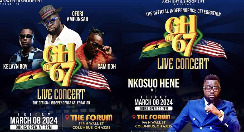 Nkosuo Hene to host Independence Day concert with Ofori Amponsah, Camidoh and Kelvyn Boy in USA