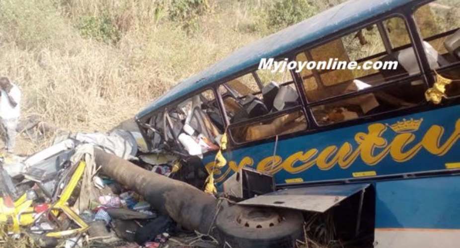 5 feared dead in horrific accident on Techiman-Kintampo road
