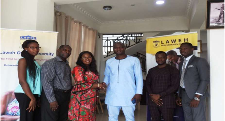 (L-R) Belinda Bornmai, Ebenezer T. Hanson, Prof. Goski Alabi, Prince Siita Sofo Hissan, Munkaila Abdulai and Sidney Quartey