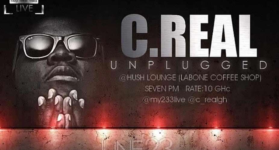 HIP HOP STAR C-REAL PERFORMS AT 233LIVE UNPLUGGED THIS WEEKEND