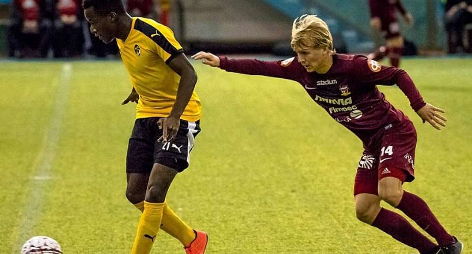 Fast-rising Ghanaian attacker Solomon Duah thrilled with scoring form for KuPS in Finland