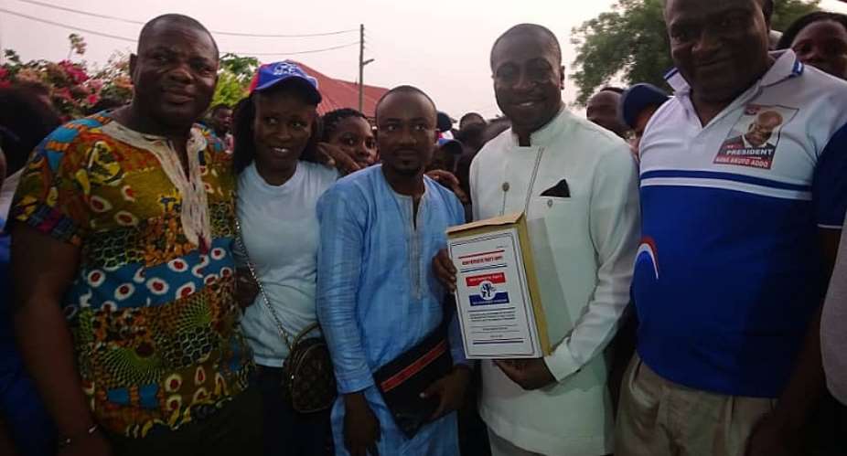 NPP Primaries:  Supporters Picks Form For Afenyo-Markin For Effutu
