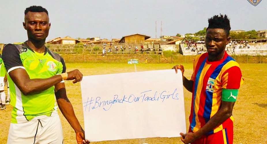 Hearts of Oak And Sekondi Hasaacas Join Campaign To Bring Back Kidnapped Takoradi Girls PHOTOS